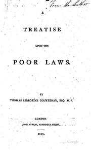 Cover of: A treatise upon the poor laws.