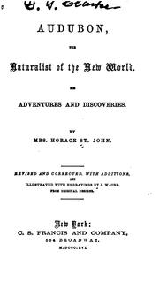Cover of: Audubon by St. John, Horace Mrs.