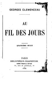 Cover of: Au fil des jours