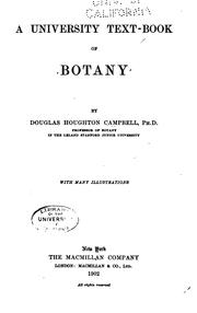 Cover of: university text-book of botany