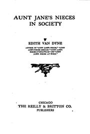 Cover of: Aunt Jane's nieces in society