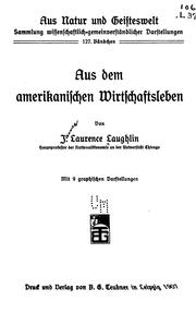 Cover of: Aus dem amerikanischen wirtschaftsleben