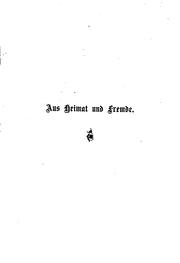 Cover of: Aus heimat und fremde by Joseph Viktor von Scheffel
