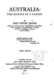 Cover of: Australia: the making of a nation