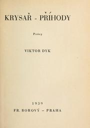 Cover of: Spisy. by Viktor Dyk