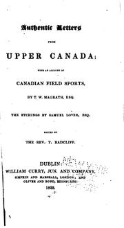 Cover of: Authentic letters from upper Canada | Thomas William Magrath