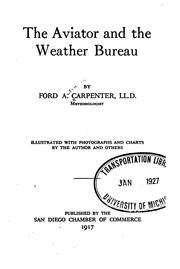 Cover of: aviator and the Weather bureau | Carpenter, Ford A.