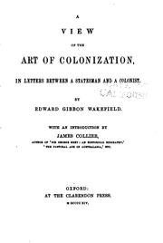 Cover of: A view of the art of colonization