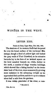 Cover of: A winter in the west by Charles Fenno Hoffman