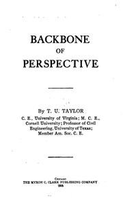 Cover of: Backbone of perspective