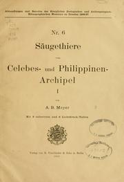 Cover of: Säugethiere vom Celebes- und Philippinen-Archipel