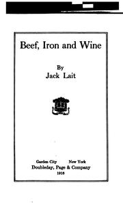 Cover of: Beef, iron, and wine.