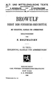 Cover of: Beowulf, nebst dem Finnsburg-bruchstück