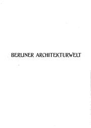 Berliner architekturwelt