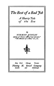 Cover of: The best of a bad job by Norman Duncan