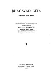 Cover of: Bhagavad-gîta by Johnston, Charles