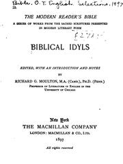 Cover of: Biblical idyls