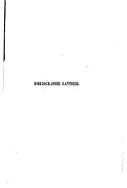 Bibliographie gantoise by Ferdinand van der Haeghen