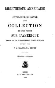 Cover of: Bibliothèque américaine. by Friedrich Arnold Brockhaus