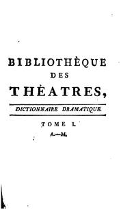 Cover of: Bibliothèque des theatres by Clément M.