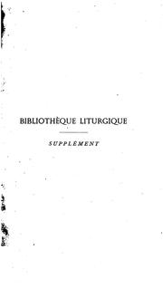 Cover of: Bibliothèque liturgique. by Charles Louis de Bourbon duke of Parma