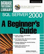 Cover of: SQL server 2000: a beginner's guide