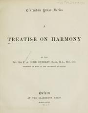 Cover of: A treatise on harmony...