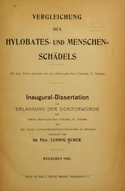 Cover of: Vergleichung des hylobates- und menschen- schädels.