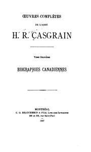 Cover of: Biographies canadiennes.