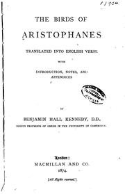 Cover of: The  Birds of Aristophanes. by Aristophanes