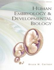 Cover of: Human embryology & developmental biology