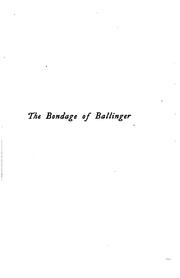 Cover of: bondage of Ballinger