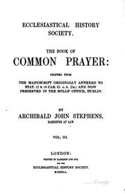 Cover of: The Book of Common Prayer and administration of the sacraments by Church of England