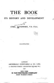 Cover of: The book; its history and development | Cyril Davenport