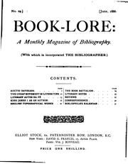 Cover of: Book-lore by 