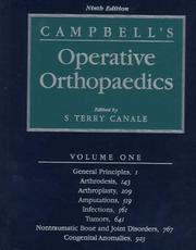 Cover of: Campbell's Operative Orthopaedics 4 Volume Set by S. Terry Canale