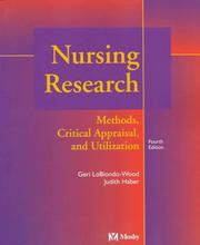 Cover of: Nursing research by [edited by] Geri LoBiondo-Wood, Judith Haber.