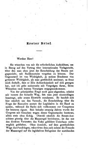 Cover of: Briefe über schriftestellerisches eigenthum