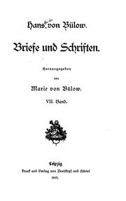 Cover of: Briefe und Schriften.