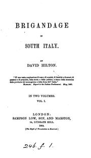 Cover of: Brigandage in south Italy. by David Hilton Wheeler