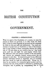 Cover of: The British constitution and government by Frederick Wicks, Frederick Wicks