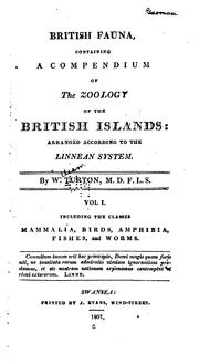 Cover of: British fauna, containing a compendium of the zoology of the British Islands by William Turton