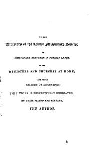 Cover of: British India in its relation to the decline of Hindooism, and the progress of Christianity