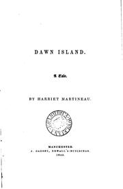 Cover of: Dawn Island by Harriet Martineau