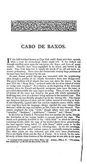 Cover of: Cabo de Baxos by Benjamin F. DeCosta, Benjamin F. DeCosta