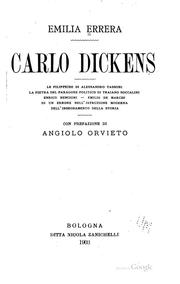 Cover of: Carlo Dickens ...
