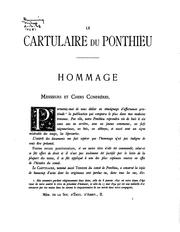 Cover of: Cartulaire du comté de Ponthieu by Ponthieu (France)