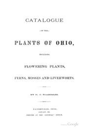 Cover of: Catalogue of the plants of Ohio by Henry C. Beardslee
