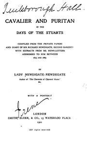 Cover of: Cavalier and Puritan in the days of the Stuarts