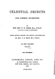 Cover of: Celestial objects for common telescopes by T. W. Webb